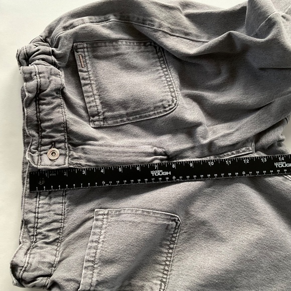 ZARA Womens Paperbag Mom Jeans Sz 6 Gray High Waist On Trend Y2K Grunge Comfort - Picture 6 of 10